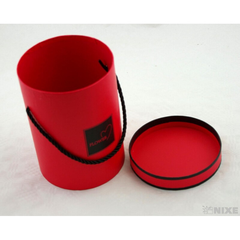 KVĚTINOVÝ BOX pr. 13x18cm*ČERVENÁ