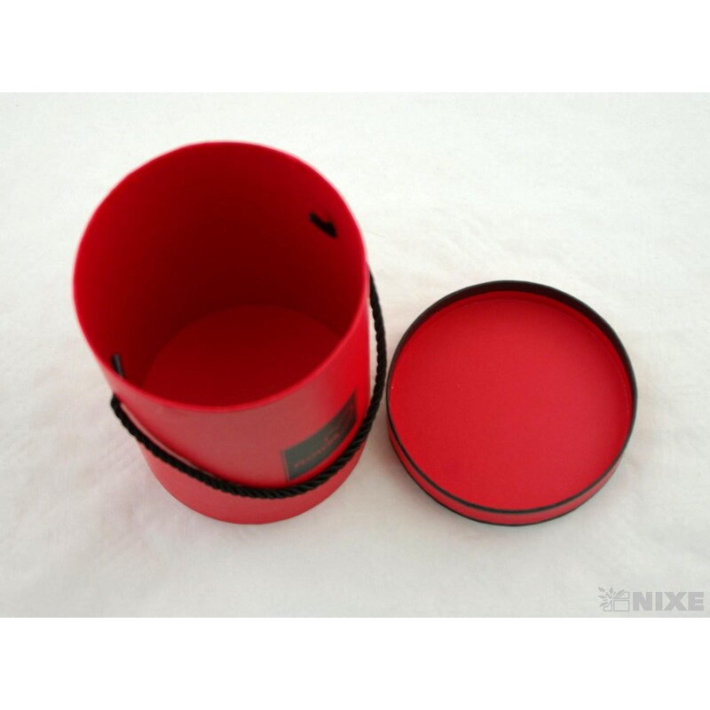 KVĚTINOVÝ BOX pr. 13x18cm*ČERVENÁ