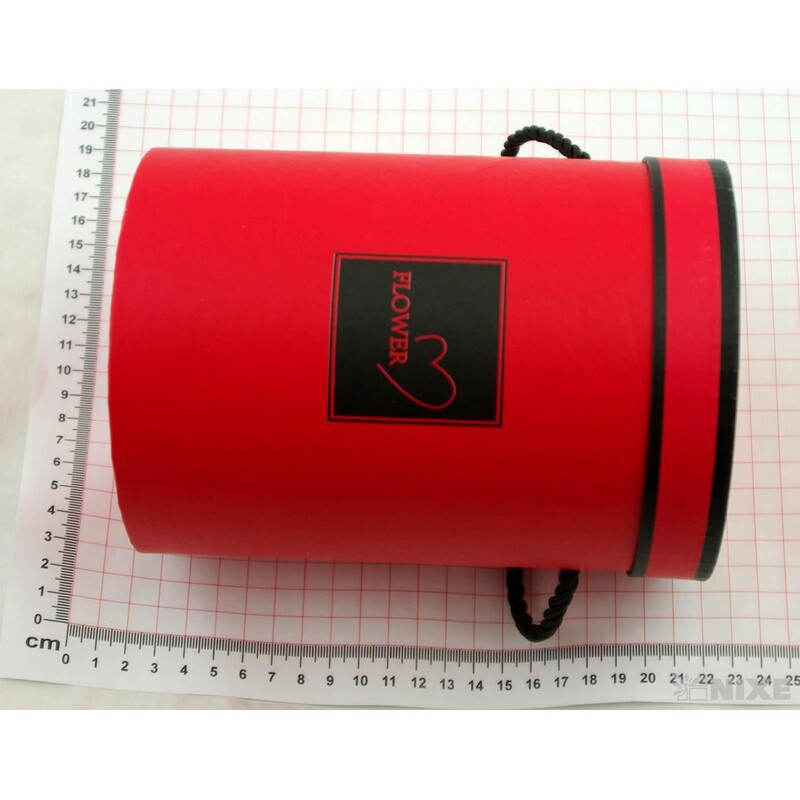 KVĚTINOVÝ BOX pr. 13x18cm*ČERVENÁ