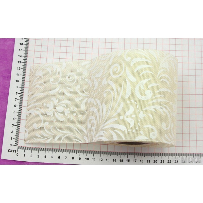 STUHA JUTA TISK 5 120mmx5m*BÍLÁ