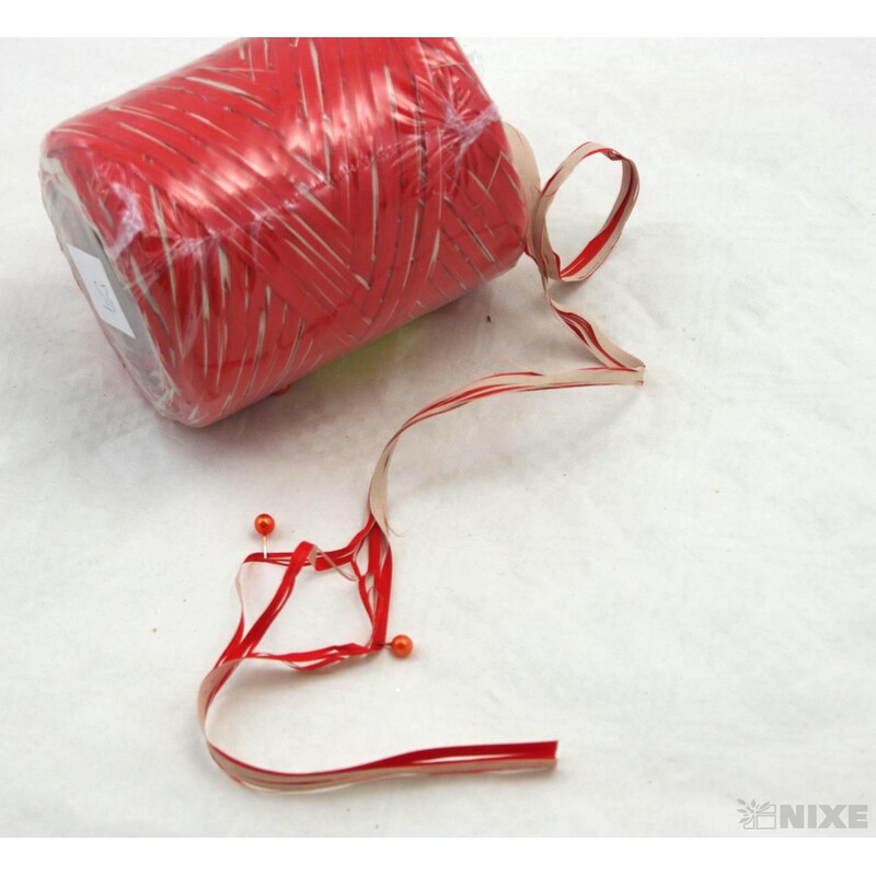 RAFIA DUO 200m PL*ČERVENÁ+PŘÍRODNÍ