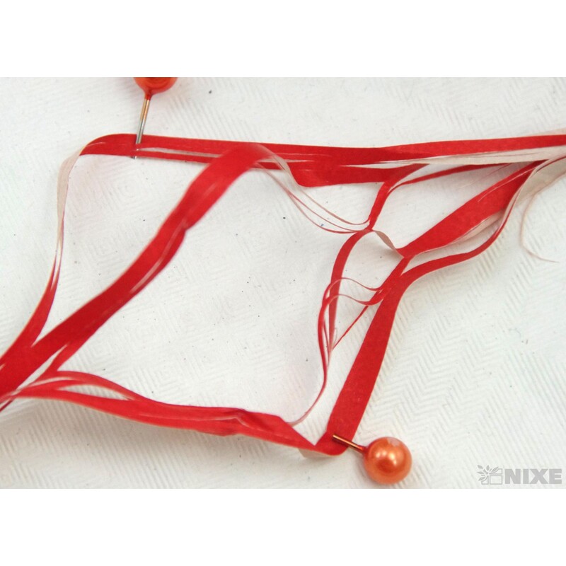 RAFIA DUO 200m PL*ČERVENÁ+PŘÍRODNÍ