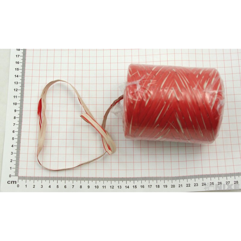 RAFIA DUO 200m PL*ČERVENÁ+PŘÍRODNÍ