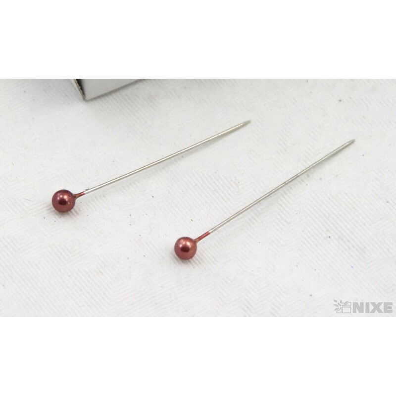 ŠPENDLÍK PL 4mmx4cm 144ks*HNĚDÁ