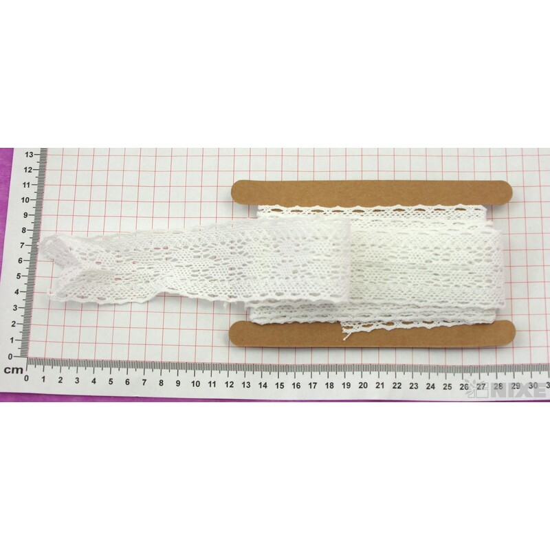 STUHA KRAJKA MIX 45mmx5yd*BÍLÁ