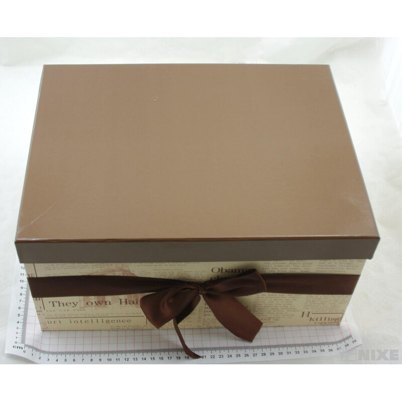 KRABICE 5ks 36x17x27cm 32x15x24 29x14x21 26x13x18 23x11x15*KRÉMOVÁ+HNĚDÁ