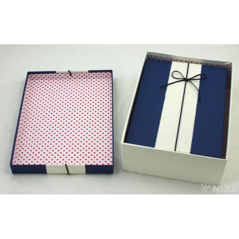 KRABICE 27x9x20cm 25x7X18 16x6x22*MODRÁ+KRÉMOVÁ