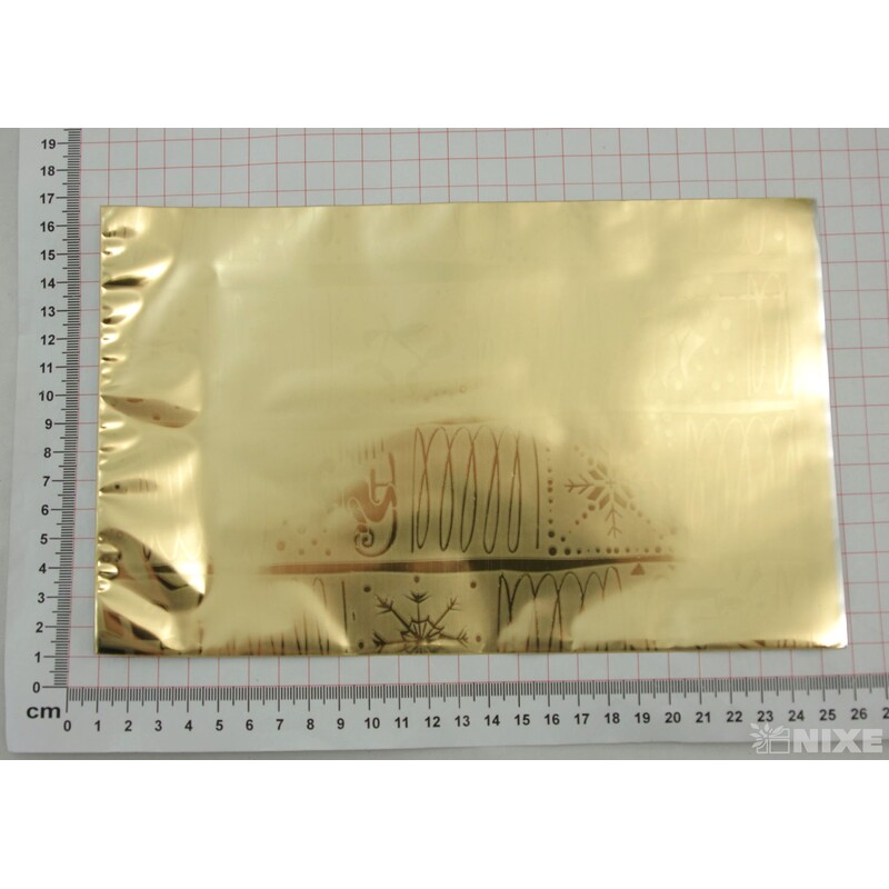 15x25cm ZIMA BT SÁČEK*ZLATÁ