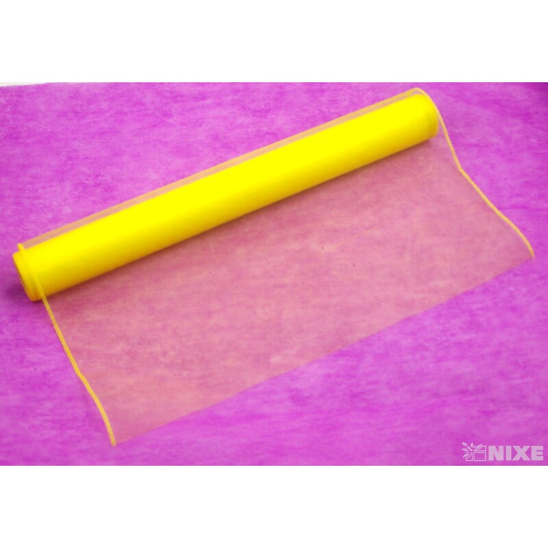 ORGANZA 39cmx8m*ŽLUTÁ
