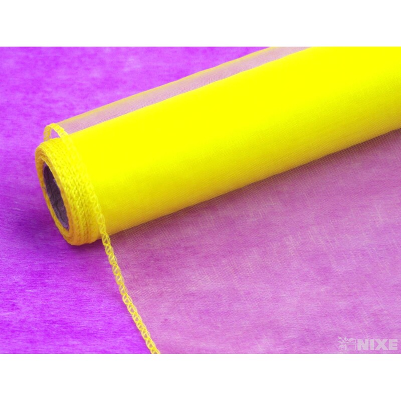 ORGANZA 39cmx8m*ŽLUTÁ