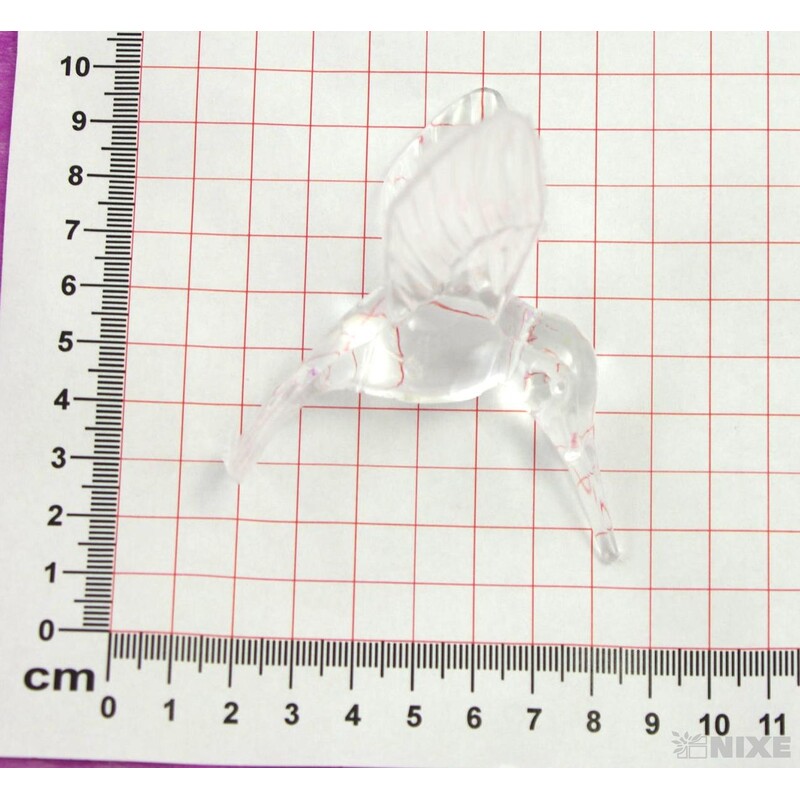 ZÁVĚS AKRYL KOLIBŘÍK 6cm 5ks*PRŮHLEDNÁ