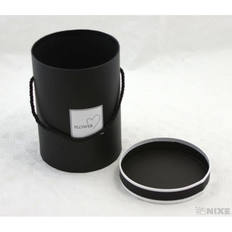 KVĚTINOVÝ BOX pr. 13x18cm*ČERNÁ