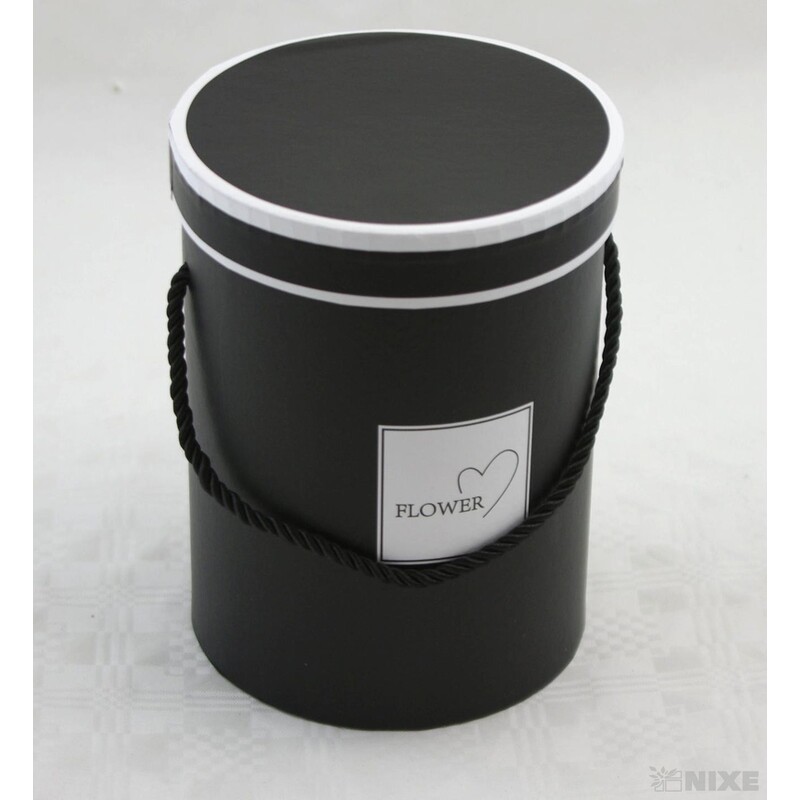 KVĚTINOVÝ BOX pr. 13x18cm*ČERNÁ