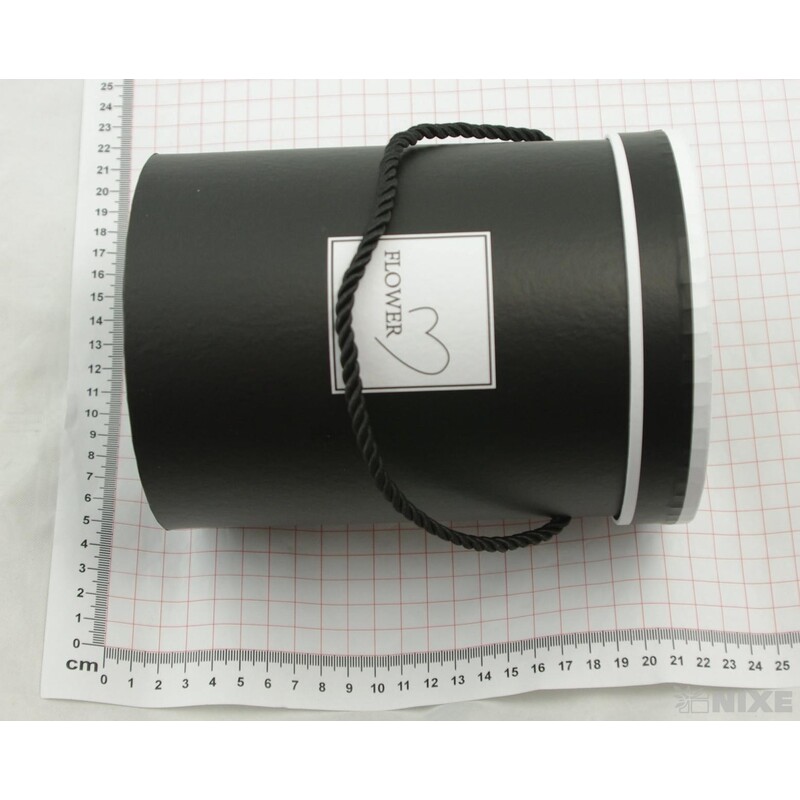 KVĚTINOVÝ BOX pr. 13x18cm*ČERNÁ