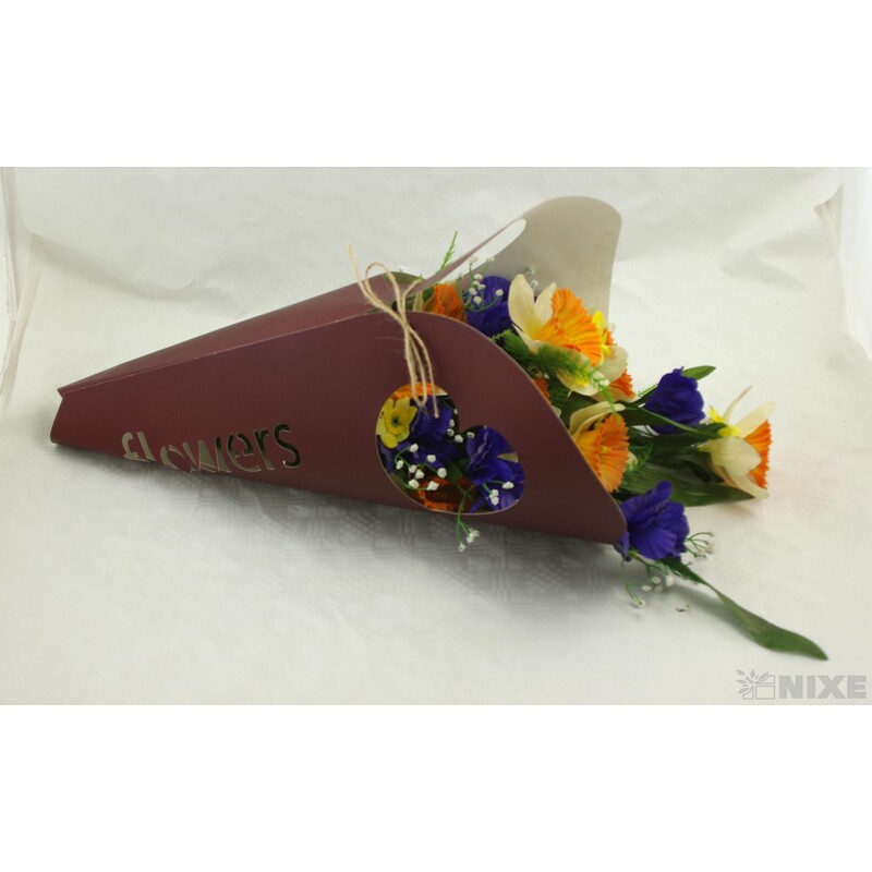 TAŠKA NA KVĚTY 44cm*BORDOVÁ