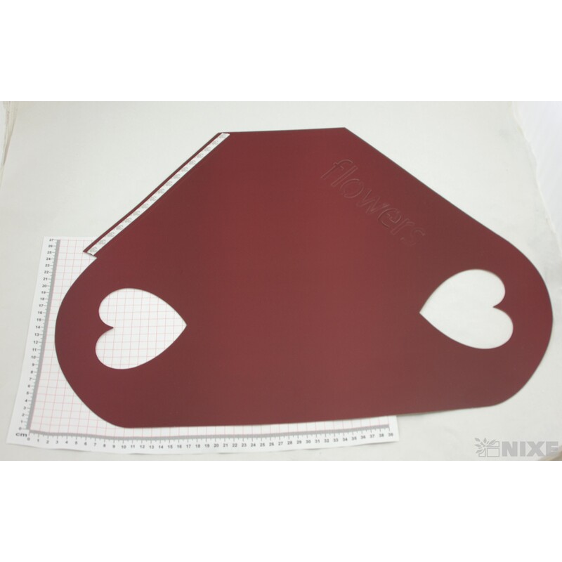 TAŠKA NA KVĚTY 44cm*BORDOVÁ