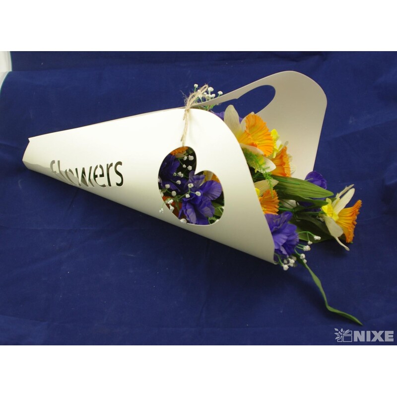 TAŠKA NA KVĚTY 44cm*KRÉMOVÁ