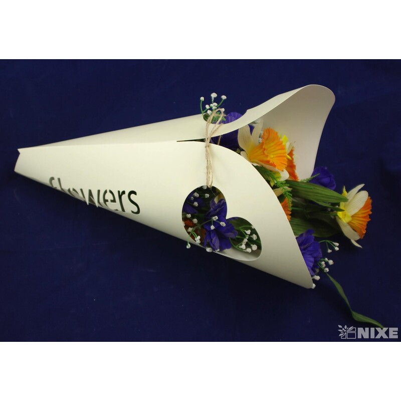 TAŠKA NA KVĚTY 44cm*KRÉMOVÁ