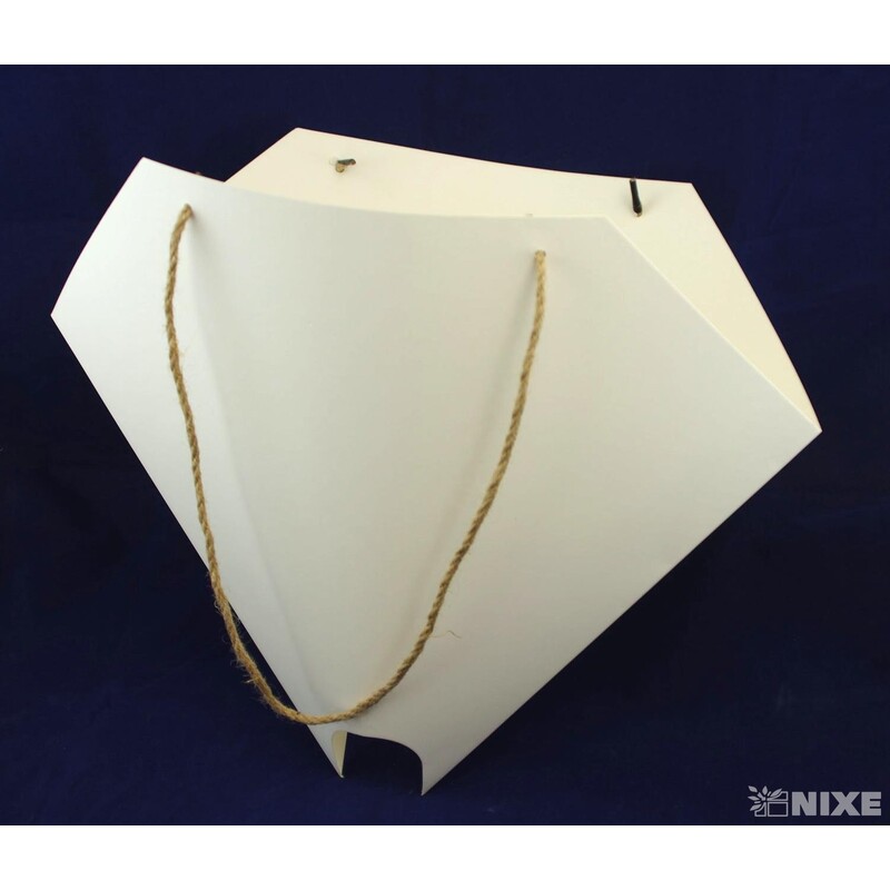 TAŠKA NA KVĚTY 37cm*BÍLÁ