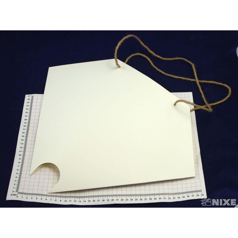 TAŠKA NA KVĚTY 37cm*BÍLÁ