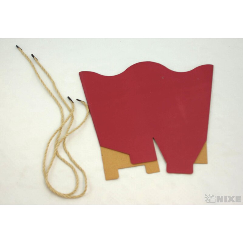 TAŠKA NA KVĚTY 20cm*BORDOVÁ