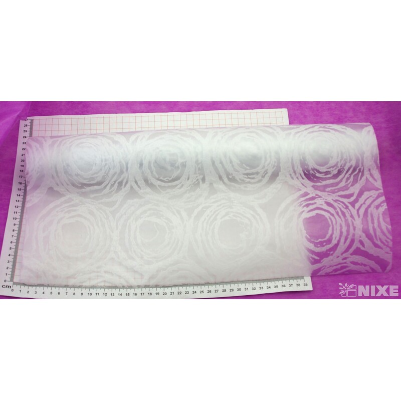 ROLE RŮŽE 50cmx5yd*BÍLÁ