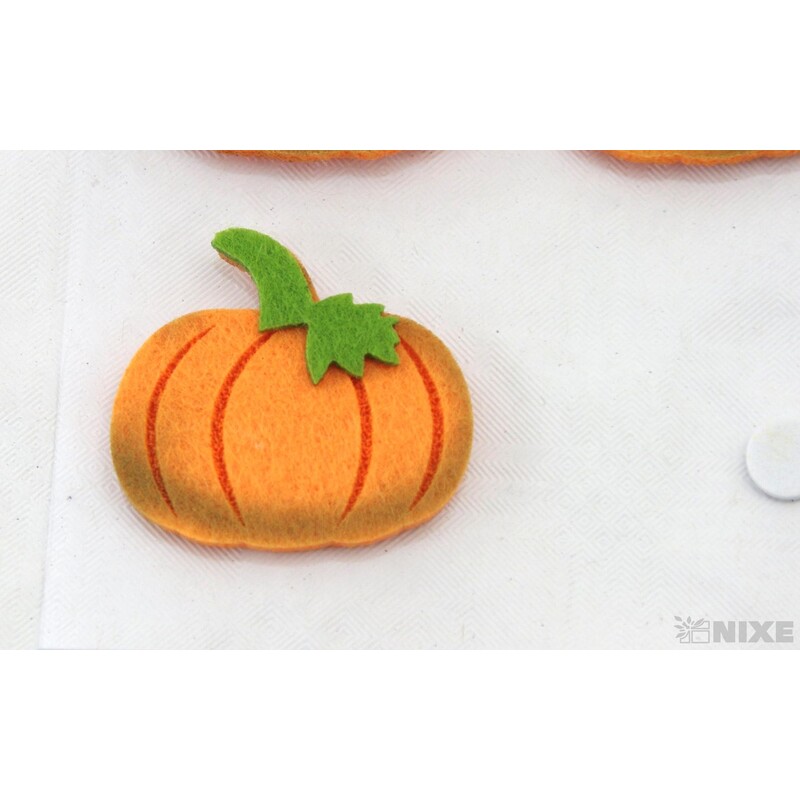 DÝNĚ NALEPOVACÍ FILC 4,5x3cm 6ks*ORANŽOVÁ