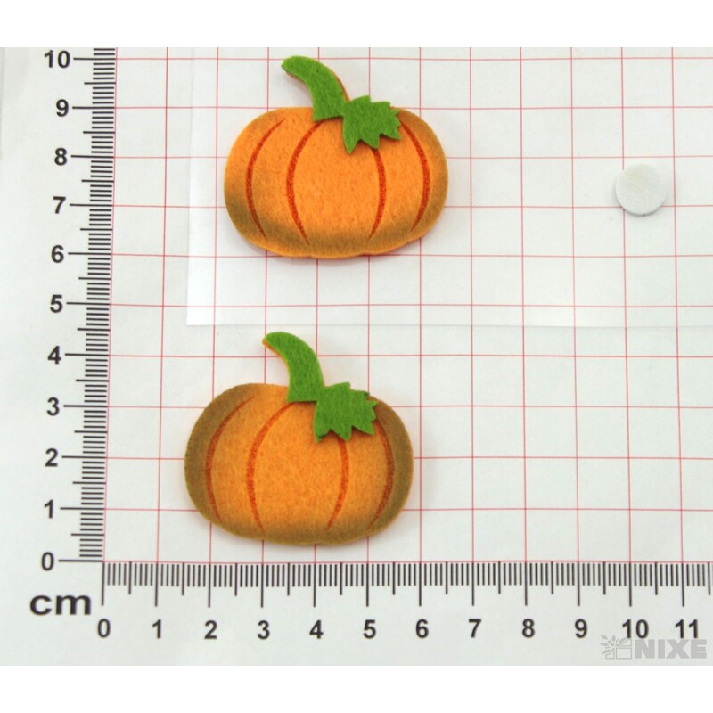 DÝNĚ NALEPOVACÍ FILC 4,5x3cm 6ks*ORANŽOVÁ