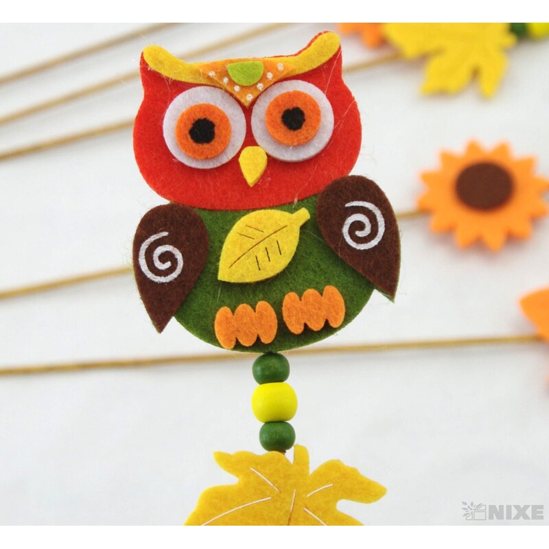 ZÁPICH FILC SOVA 7x29x6cm 6ks*