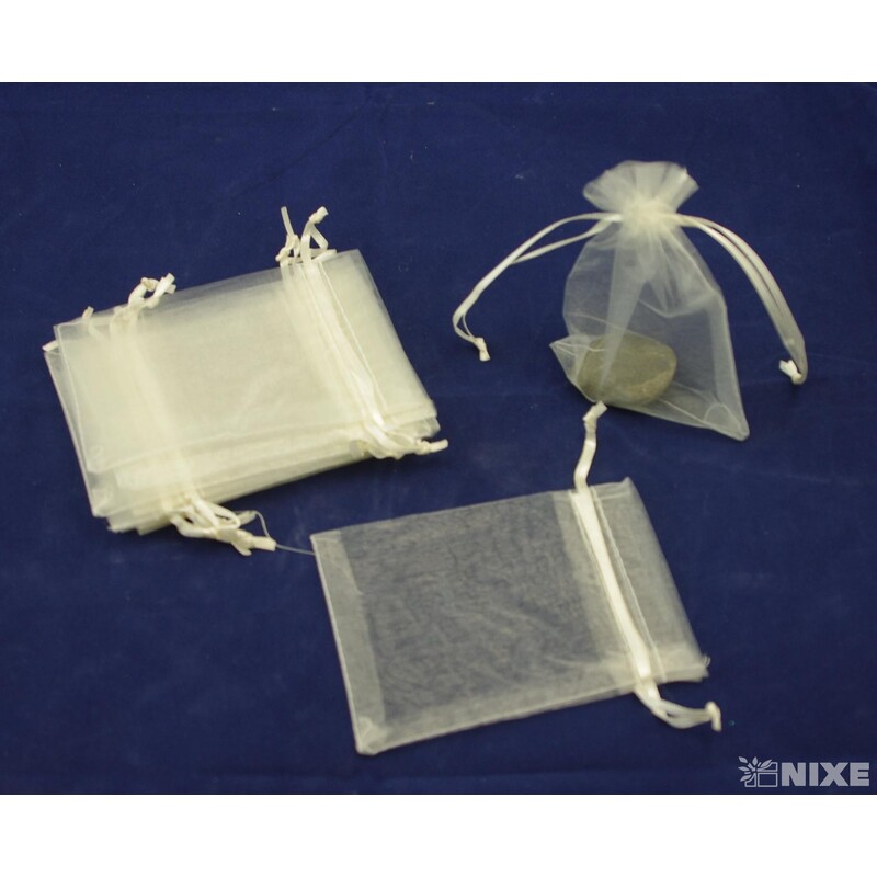 SÁČEK ORGANZA 10x12cm*KRÉMOVÁ