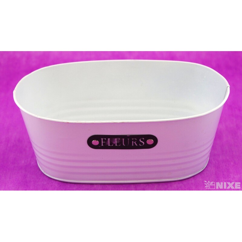 PLECHOVÁ MISKA OVÁL 10x25x14,5cm*