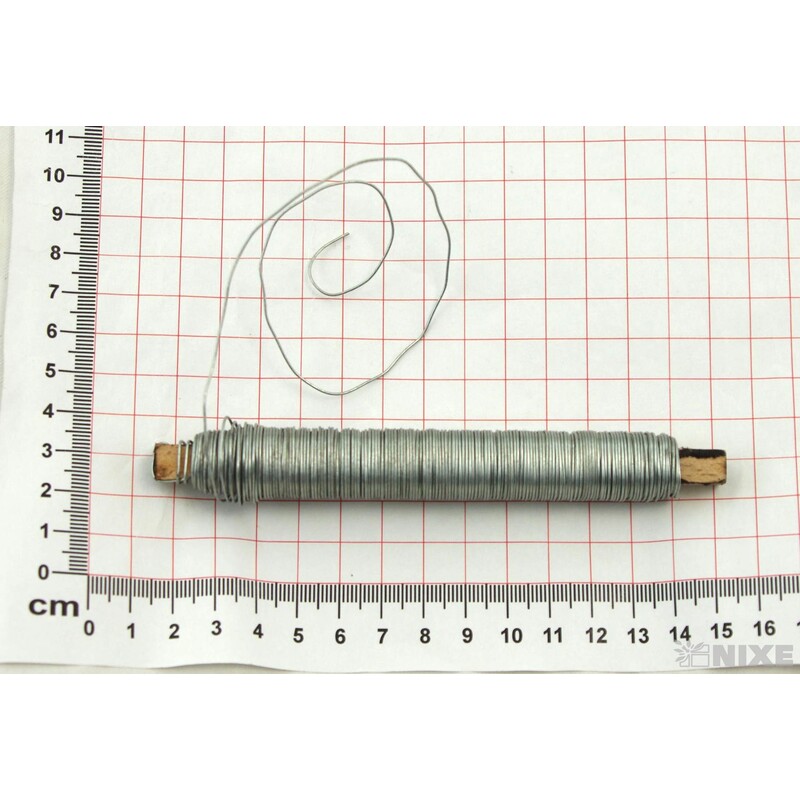 DRÁT KVĚTINOVÝ 0.65mm 100g*OCELOVÁ TM.