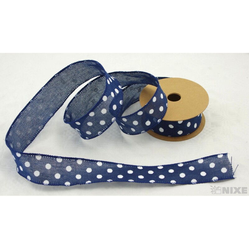 STUHA PUNTÍK J 38mmx7yd*MODRÁ TM.