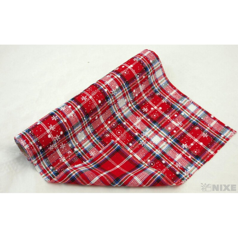 ROLE LÁTKA VÁNOCE 28cmx2,6m*ČERVENÁ+BÍLÁ