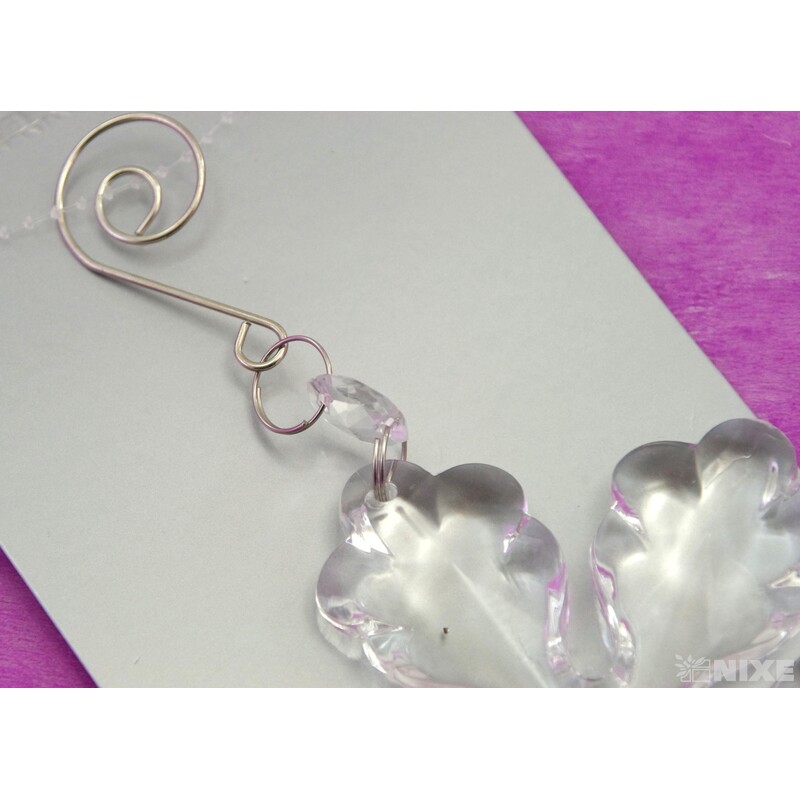 ZÁVĚS AKRYL 17cm*PRŮHLEDNÁ