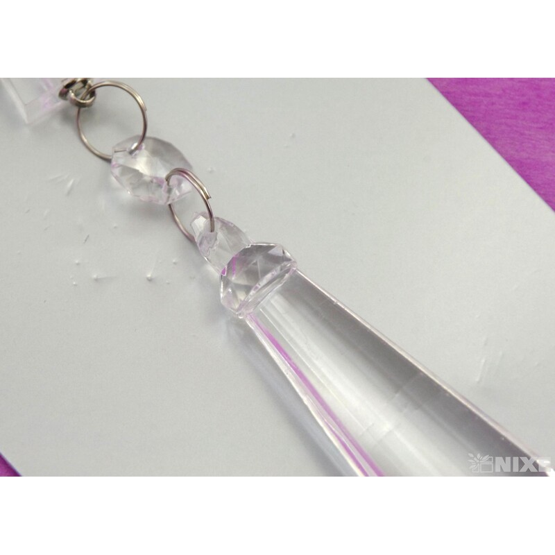 ZÁVĚS AKRYL 28cm*PRŮHLEDNÁ