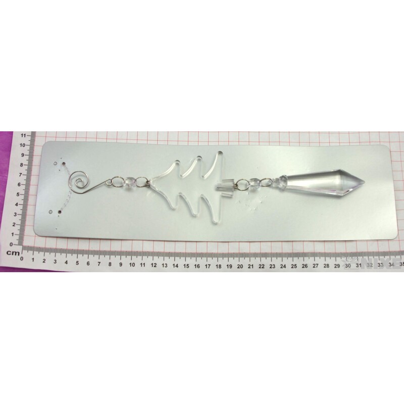 ZÁVĚS AKRYL 28cm*PRŮHLEDNÁ