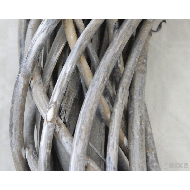 VĚNEC PROUTĚNÝ 39cm*ŠEDÁ