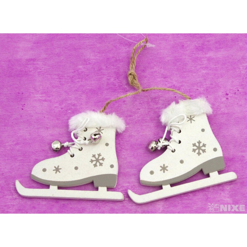 BRUSLE DŘEVO 7x8cm 2ks*MIX BAREV