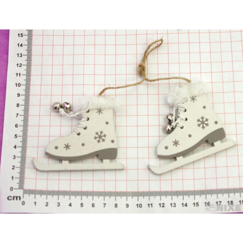 BRUSLE DŘEVO 7x8cm 2ks*MIX BAREV