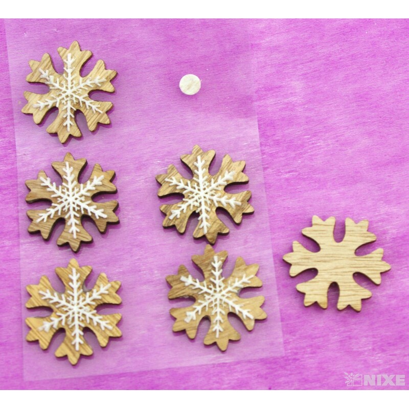 DŘEVO NALEPOVACÍ MIX 4cm 6ks*