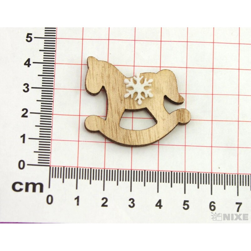 KONÍK D NALEPOVACÍ 4cm 6ks*PŘÍRODNÍ