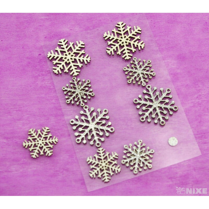 VLOČKA D NALEP 4cm 9ks*MIX BAREV