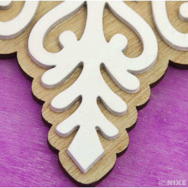 ZÁVĚS VLOČKA D 15cm 3ks*PŘÍRODNÍ