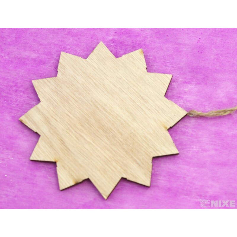 ZÁVĚS VLOČKA D 15cm 3ks*PŘÍRODNÍ