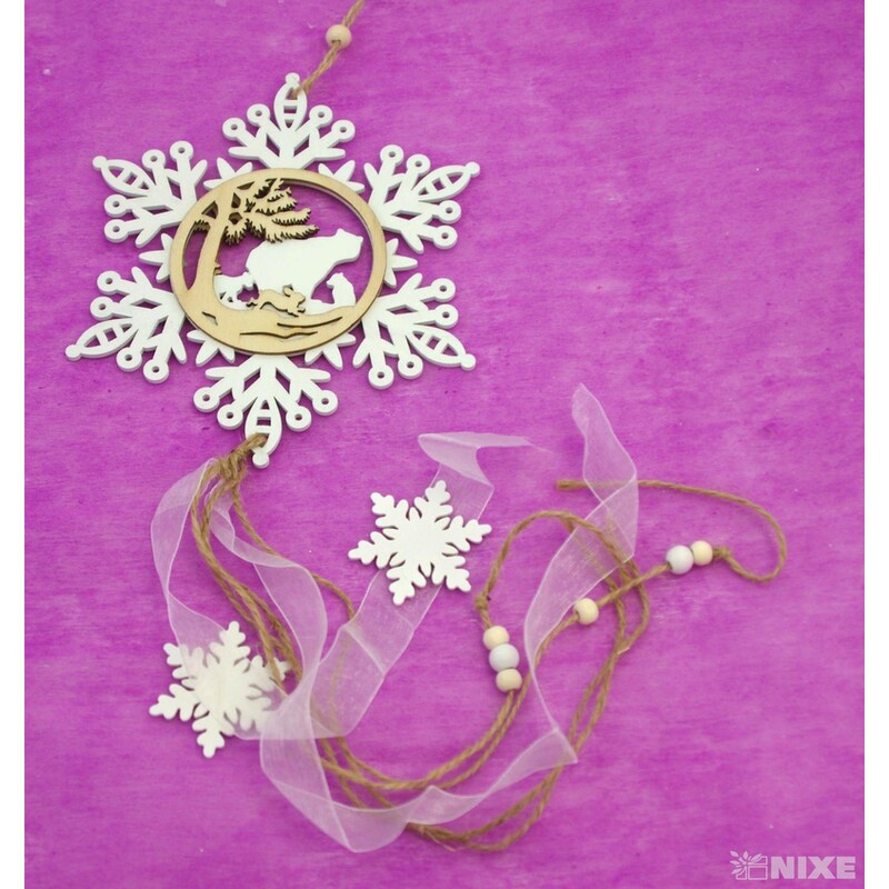 ZÁVĚS DŘEVO 17x50cm*