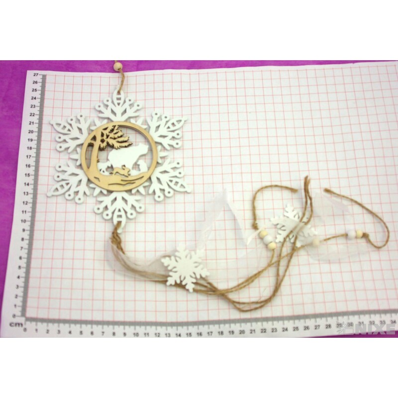 ZÁVĚS DŘEVO 17x50cm*