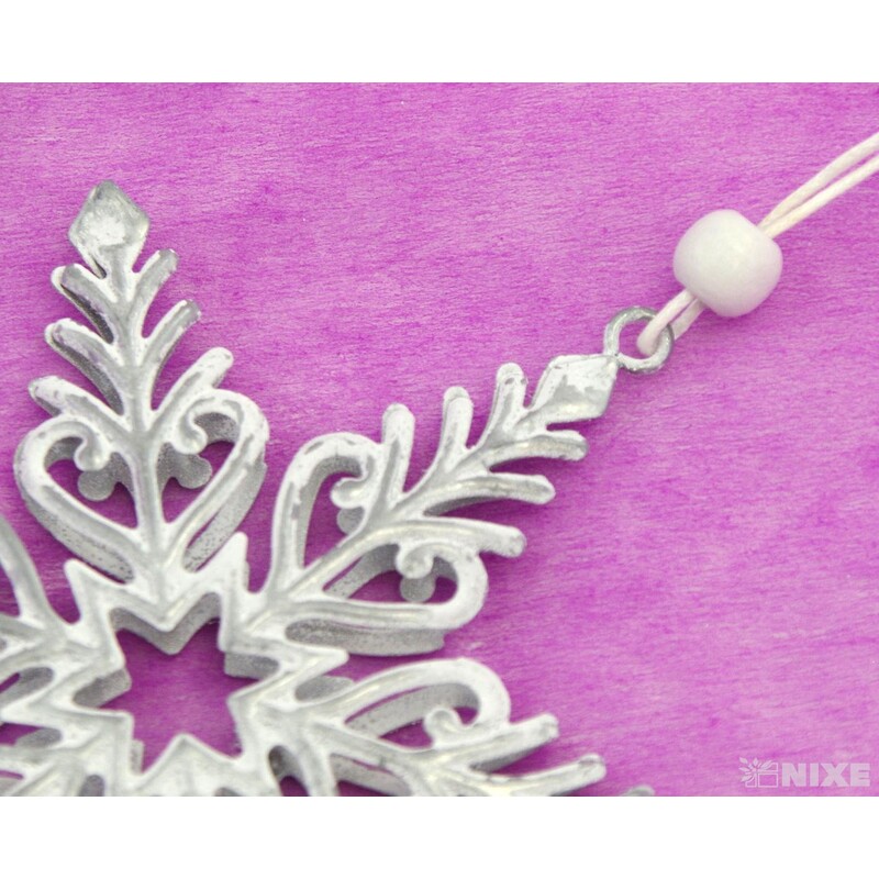 ZÁVĚS VLOČKA PLECH 11cm 3ks*