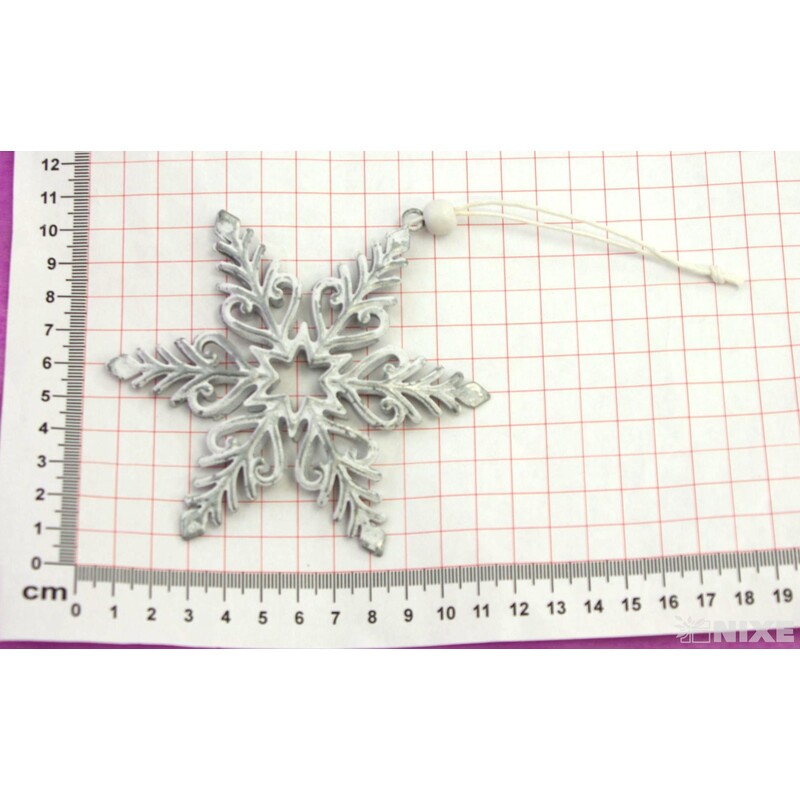 ZÁVĚS VLOČKA PLECH 11cm 3ks*