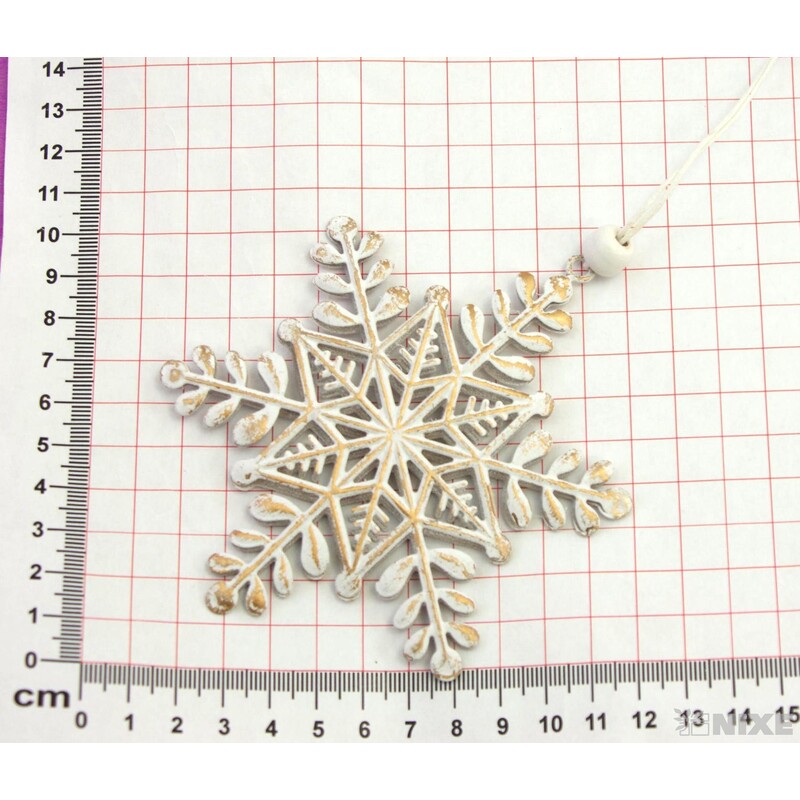 ZÁVĚS VLOČKA PLECH 11cm 3ks*